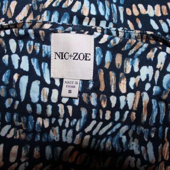 SALE! NIC+ZOE Raindrops Waterdrops Twisted Ruched Lined Dress S Small NWOT's - Picture 7 of 9